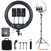 The 18 inch LED Ring Light With Adjustable Tripod Stand & wireless Remote